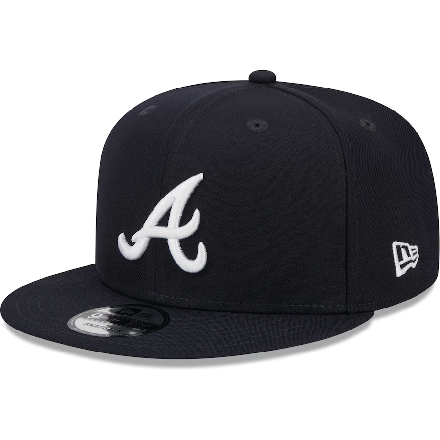 New Era Atlanta Braves 2021 World Series Side Patch 9FIFTY Snapback Hat-Navy