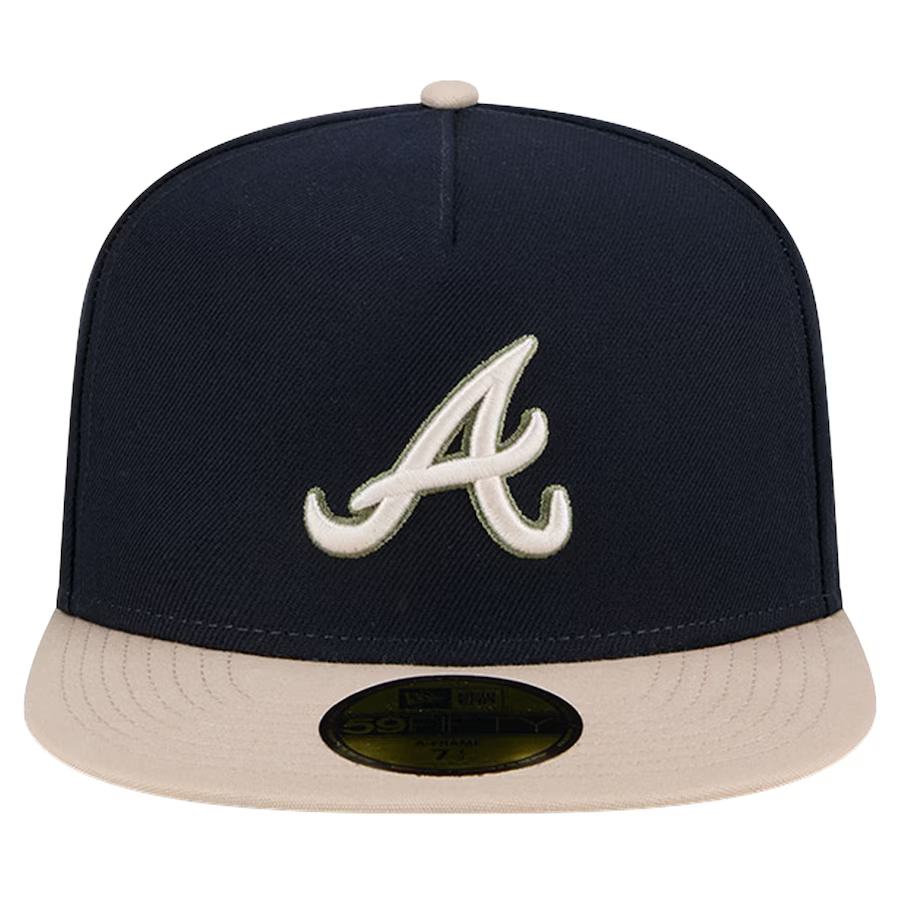 New Era Atlanta Braves 150th Anniversary Side Patch Canvas A-Frame 59FIFTY Fitted Hat