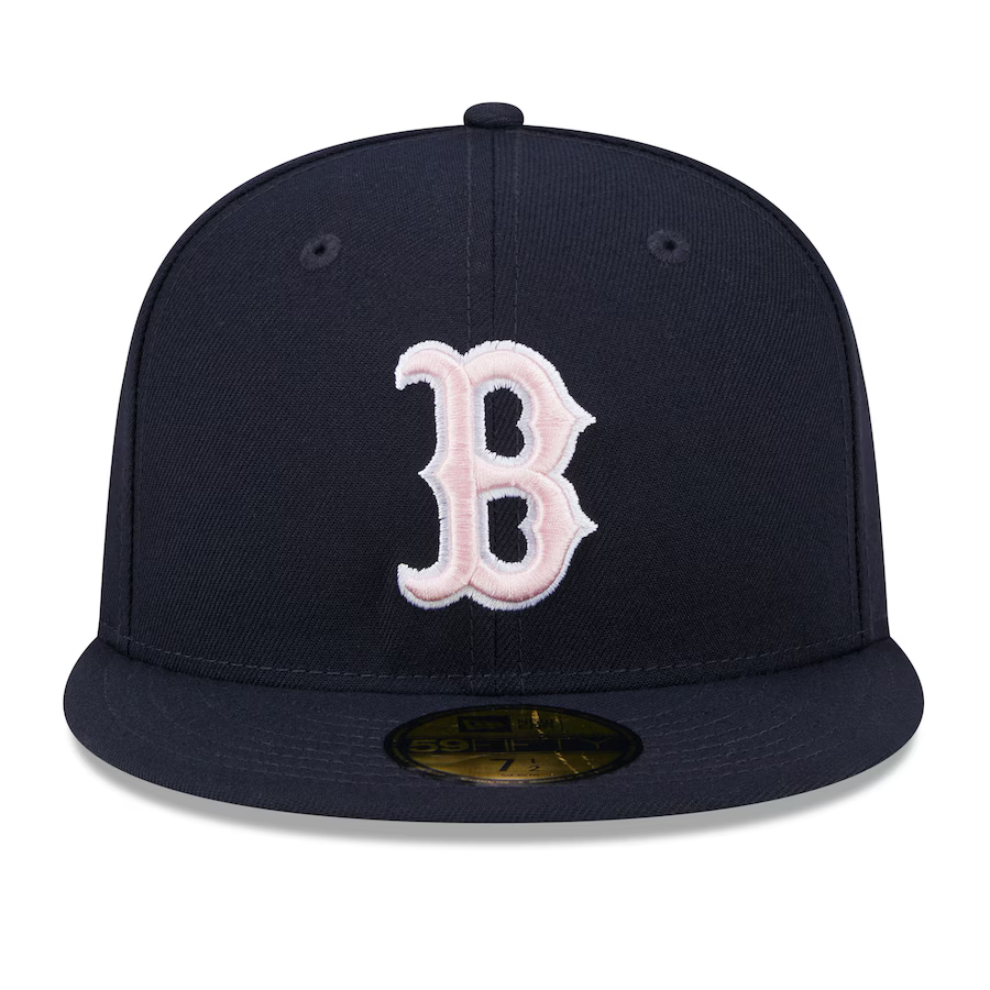 New Era Boston Red Sox 2024 Mother's Day On-Field 59FIFTY Fitted Hat-Navy