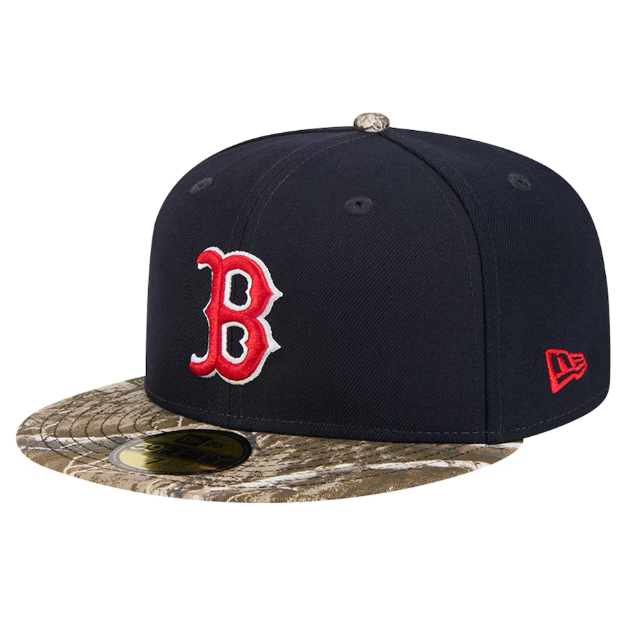 New Era Boston Red Sox Navy Realtree Camo 59FIFTY Fitted Hat