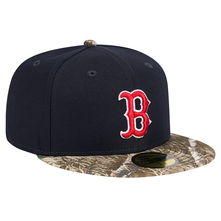 New Era Boston Red Sox Navy Realtree Camo 59FIFTY Fitted Hat