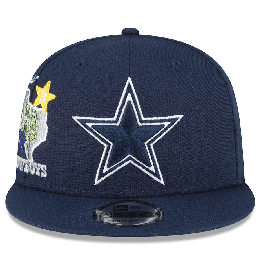 Men's New Era Navy Dallas Cowboys Icon 9FIFTY Snapback Hat
