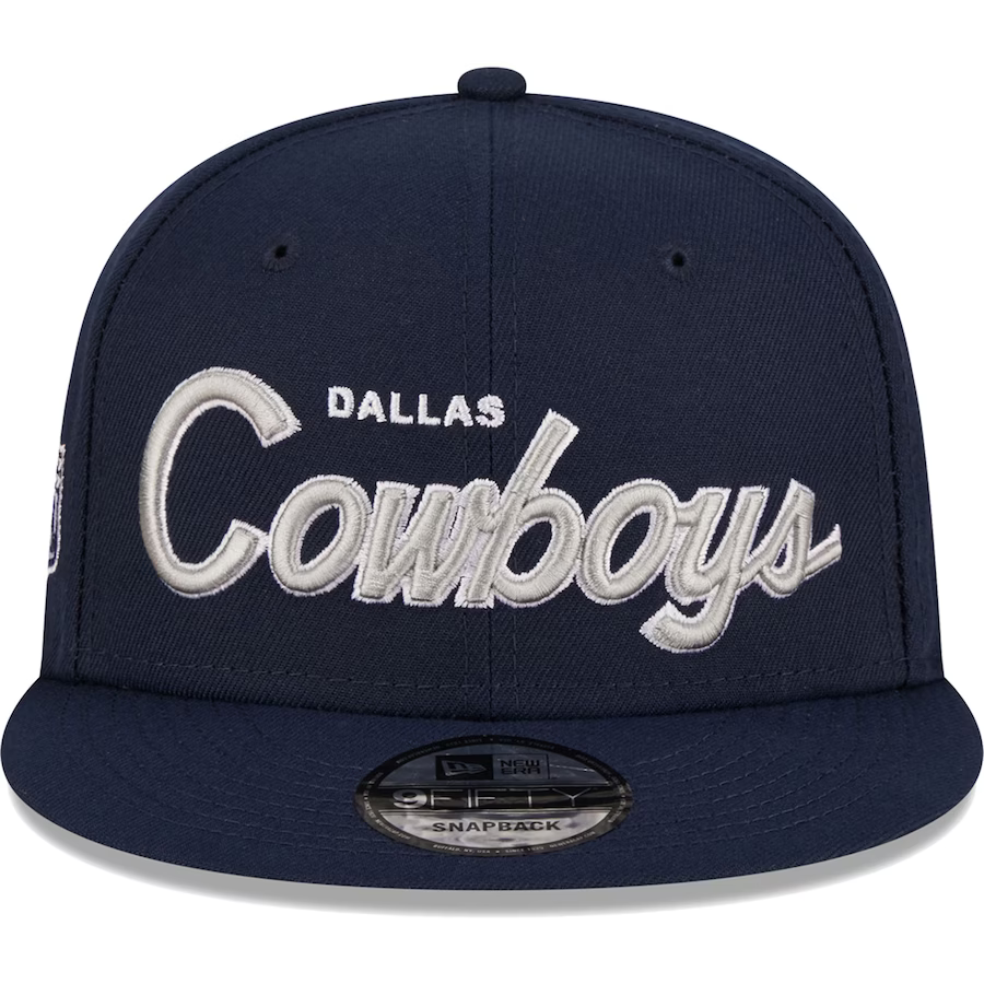 Men's New Era Dallas Cowboys Script 9Fifty Snapback Hat