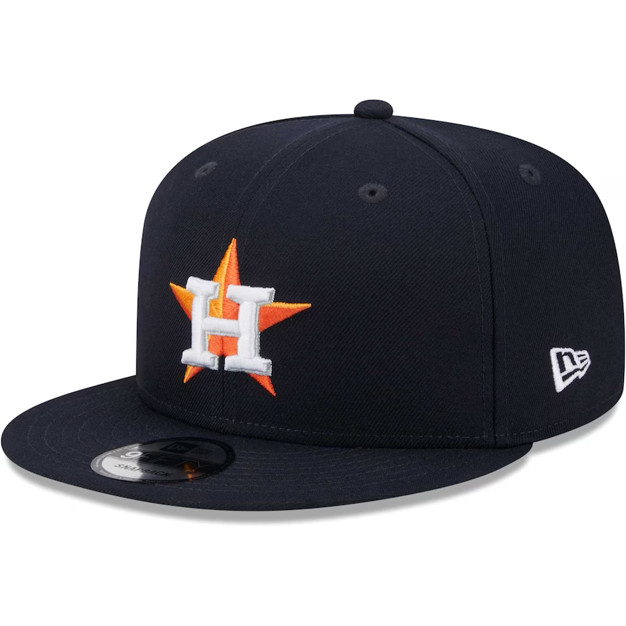 New Era Houston Astros 2017 World Series Side Patch 9FIFTY Snapback Hat-Navy