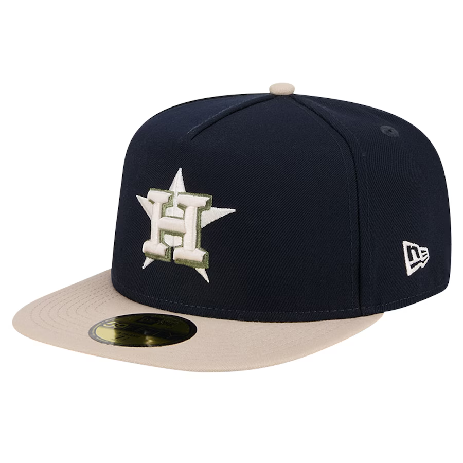 New Era Houston Astros 50th Anniversary Side Patch Canvas A-Frame 59FIFTY Fitted Hat