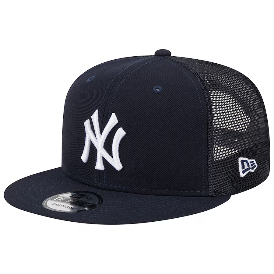 New Era New York Team Color 9FIFTY Trucker Snapback Hat-Navy