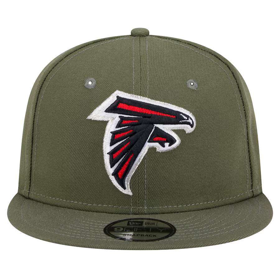 New Era Men's Atlanta Falcons 9FIFTY Snapback Hat-Olive Green