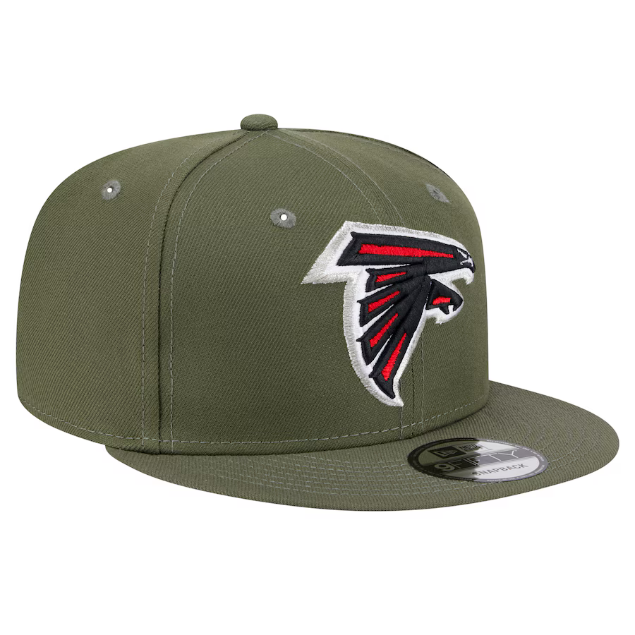 New Era Men's Atlanta Falcons 9FIFTY Snapback Hat-Olive Green