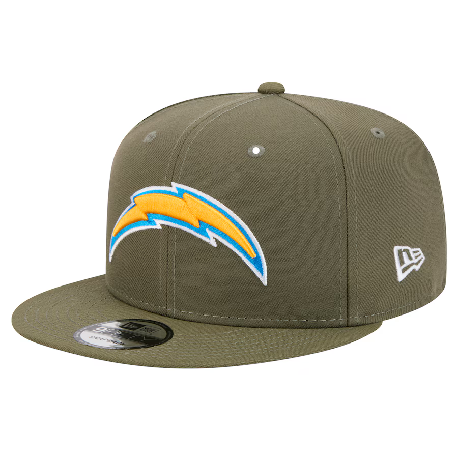 New Era Men's Los Angeles Chargers 9FIFTY Snapback Hat-Olive Green