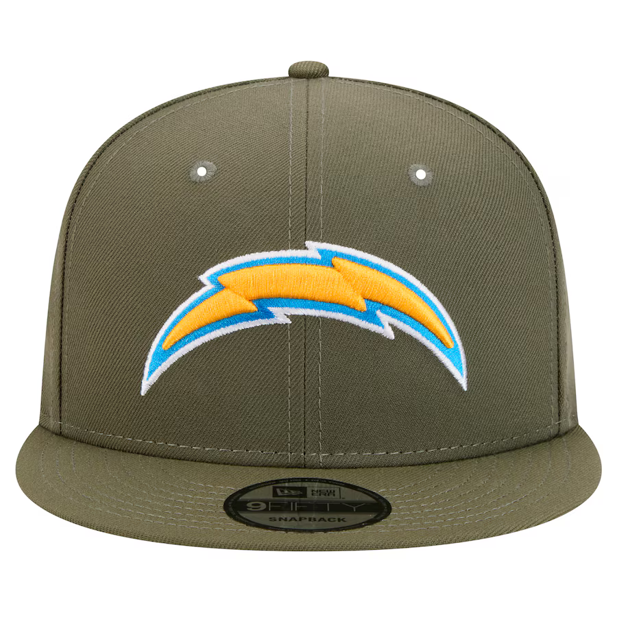 New Era Men's Los Angeles Chargers 9FIFTY Snapback Hat-Olive Green