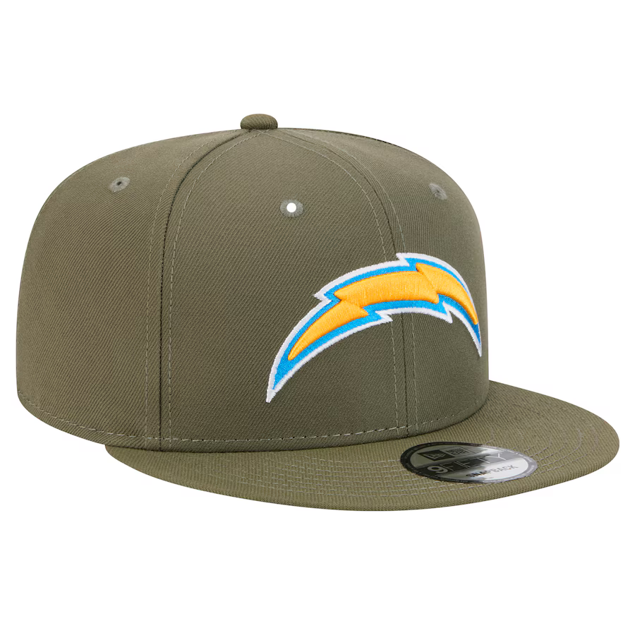 New Era Men's Los Angeles Chargers 9FIFTY Snapback Hat-Olive Green