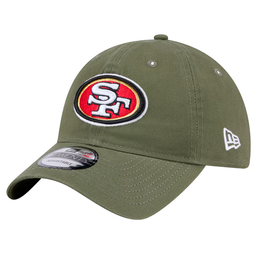 New Era San Francisco 49ers Core Classic 2.0 9TWENTY Adjustable Hat-Olive Green