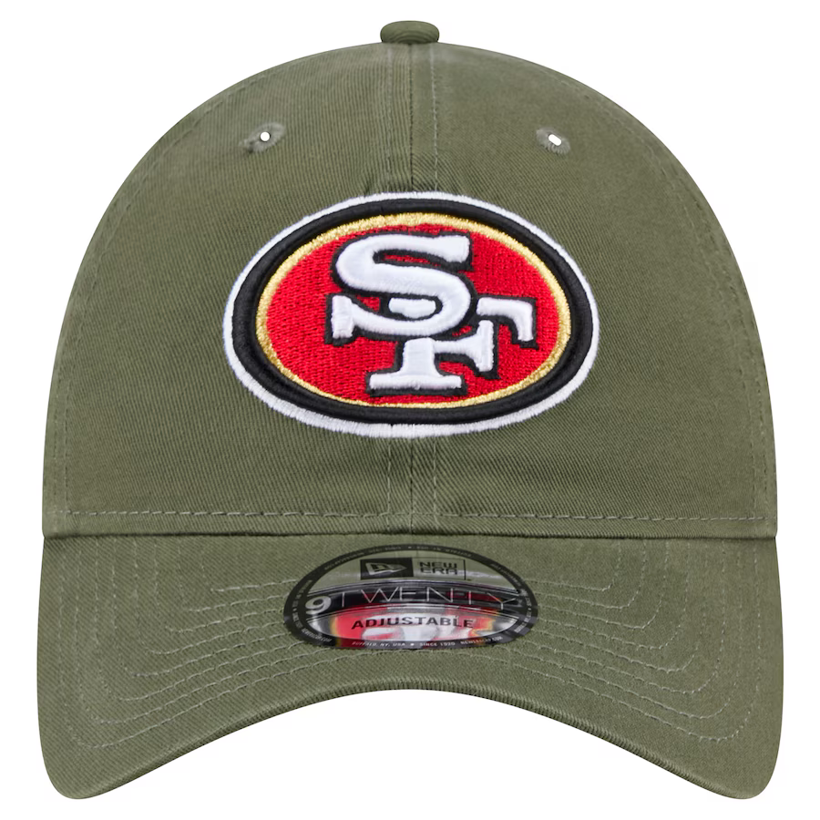 New Era San Francisco 49ers Core Classic 2.0 9TWENTY Adjustable Hat-Olive Green