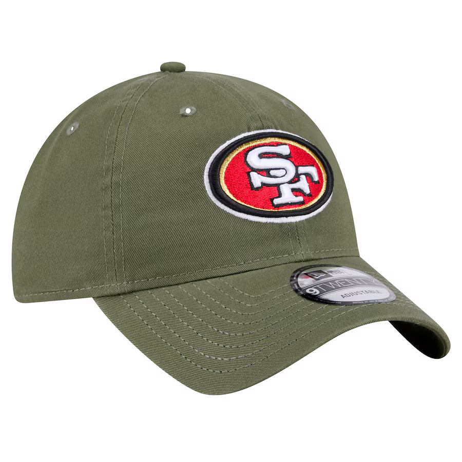 New Era San Francisco 49ers Core Classic 2.0 9TWENTY Adjustable Hat-Olive Green