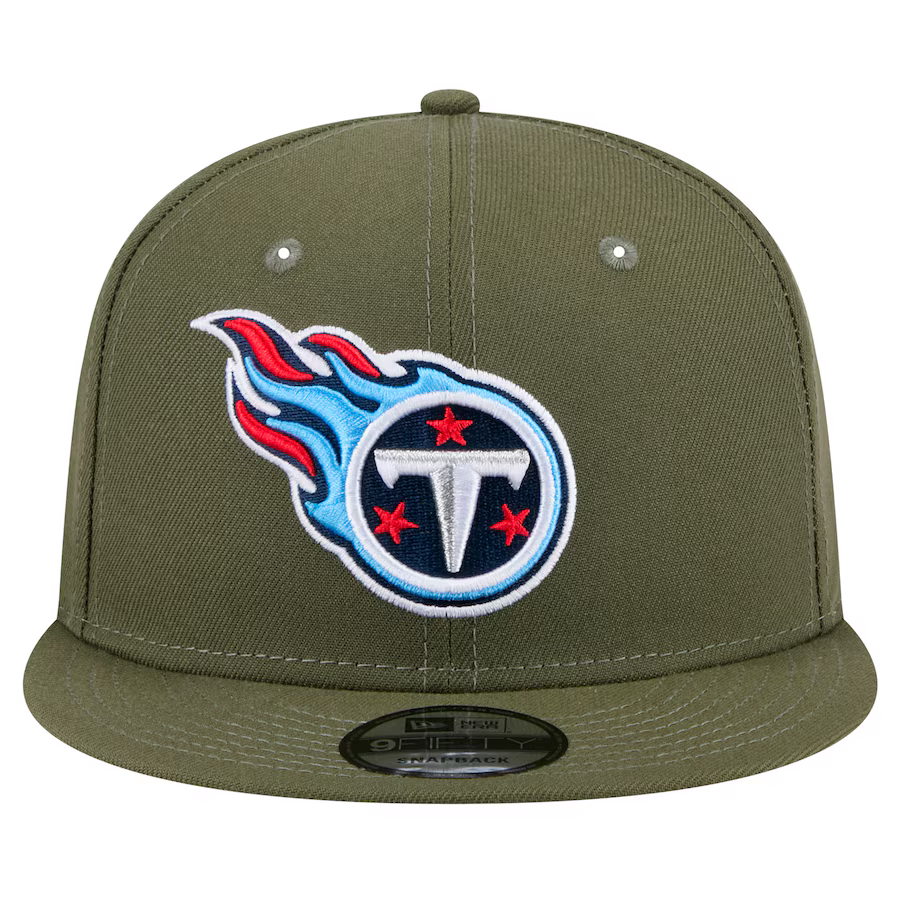 New Era Men's Tennessee Titans 9FIFTY Snapback Hat-Olive Green