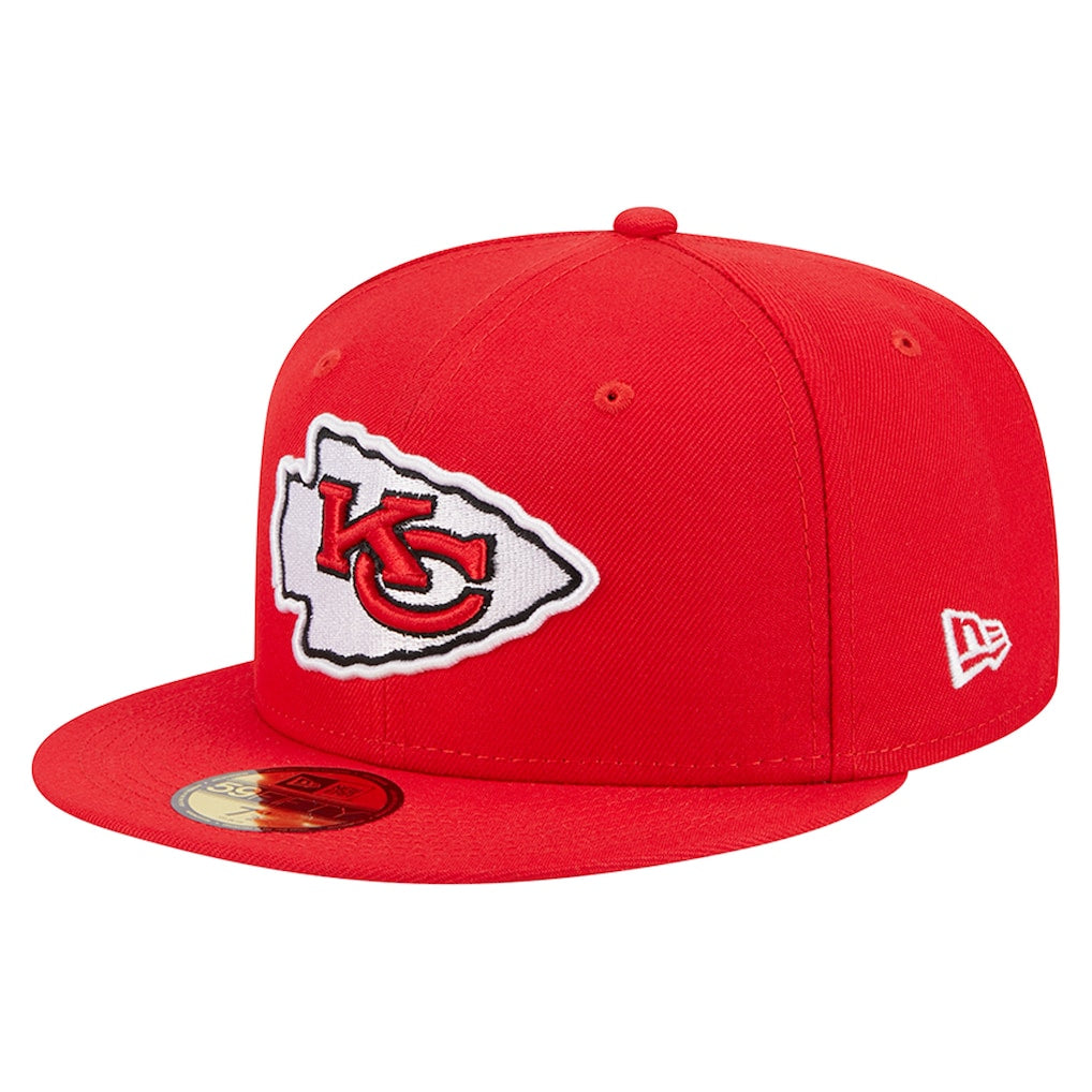 New Era Kansa City Chiefs Basic 59FIFTY Fitted Hat-Red