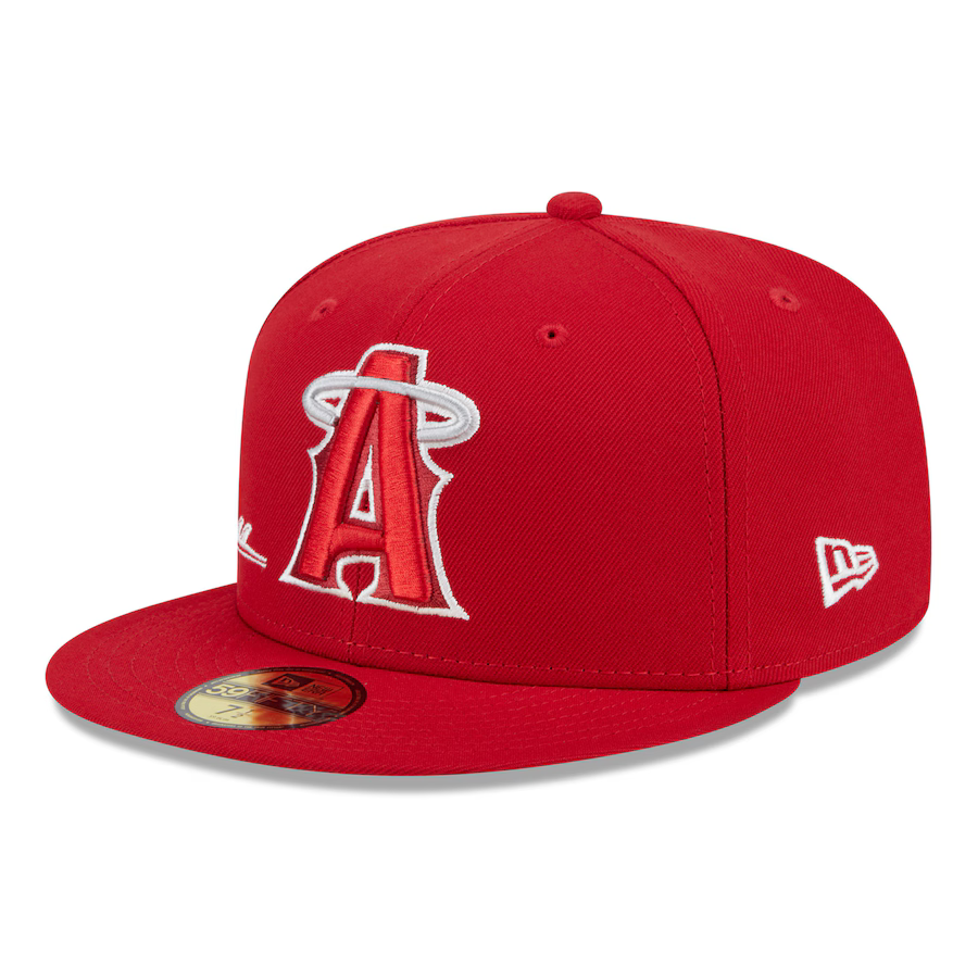 New Era Los Angeles Angels City Connect Icon 59FIFTY Fitted Hat - Red