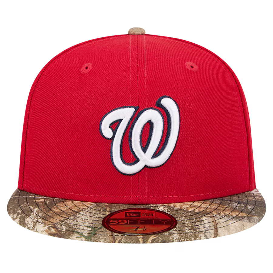 New Era Washington Nationals Red Realtree Camo 59FIFTY Fitted Hat