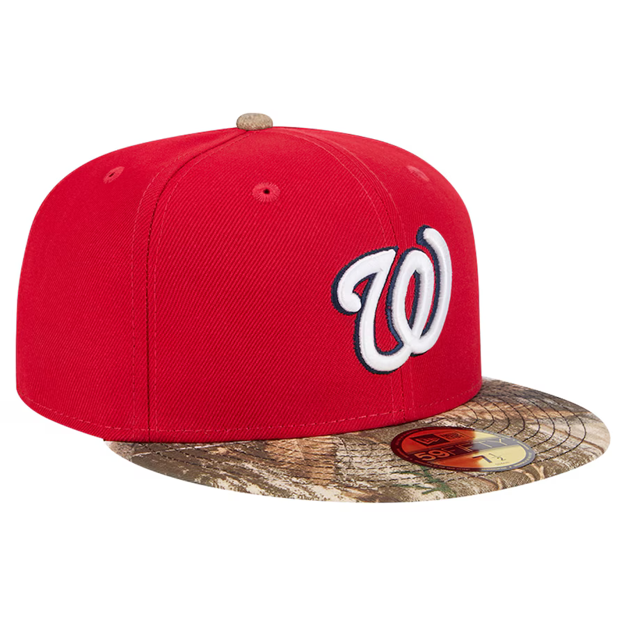 New Era Washington Nationals Red Realtree Camo 59FIFTY Fitted Hat