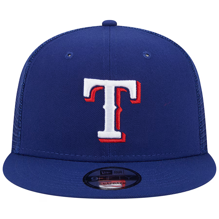 New Era Texas Rangers 9FIFTY Trucker Snapback Hat