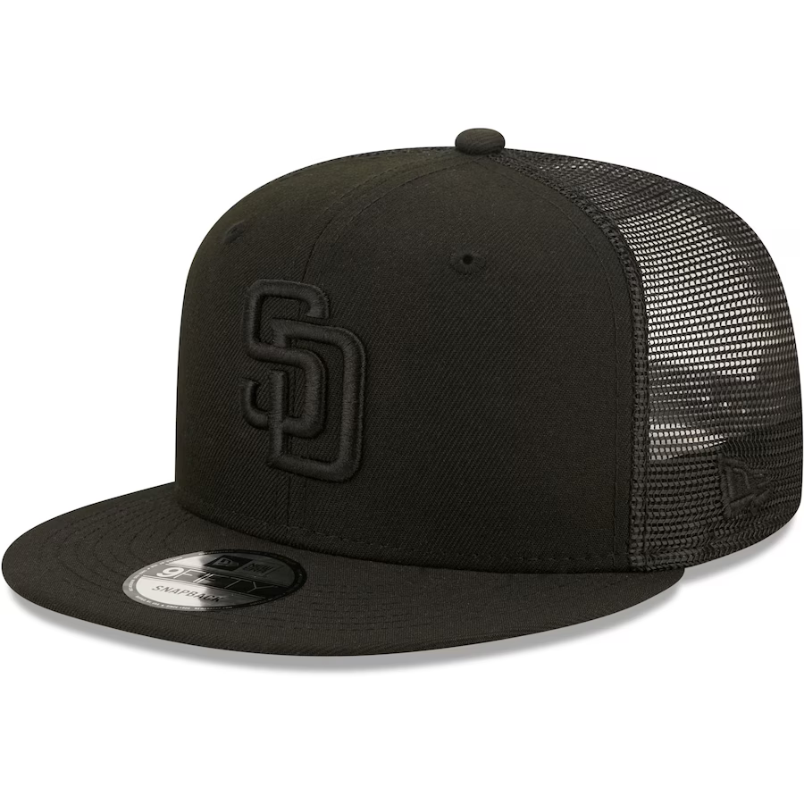 New Era San Diego Padres Blackout 9FIFTY Snapback Hat