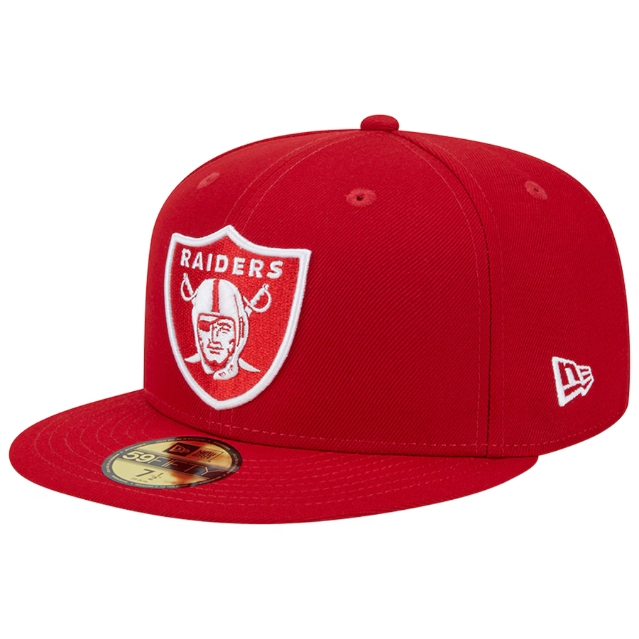 New Era Las Vegas Raiders Super Bowl XVIII 59FIFTY Fitted Hat- Scarlet/White