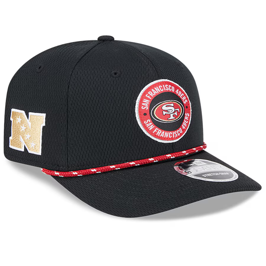 New Era San Francisco 49ers Sideline 9SEVENTY Adjustable Cap-Black