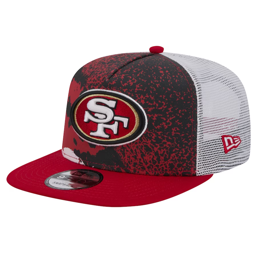 New Era San Francisco 49ers Court Sport 9FIFTY Snapback Trucker Hat