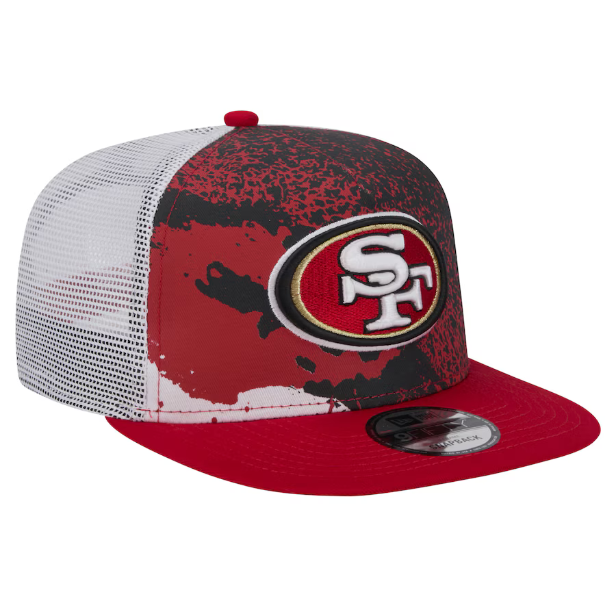 New Era San Francisco 49ers Court Sport 9FIFTY Snapback Trucker Hat
