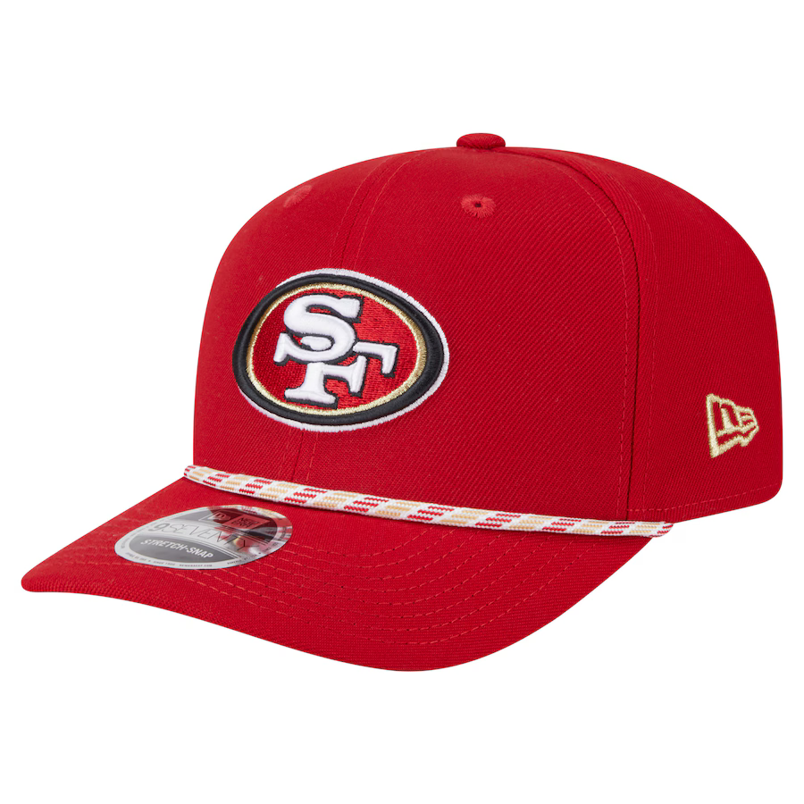 New Era Youth San Francisco 49ers Multi-Rope 9SEVENTY Stretch-Snap Hat- Red