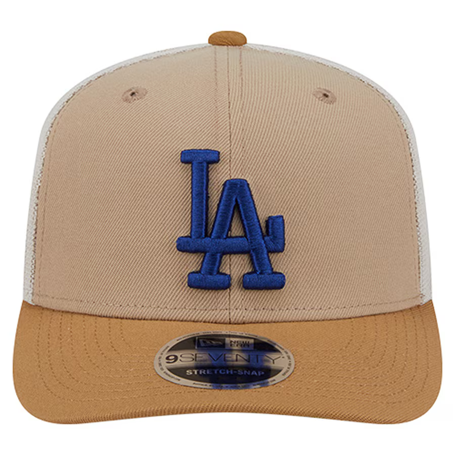 New Era Los Angeles Dodgers 9SEVENTY Trucker Stretch-Snap Hat - Stone