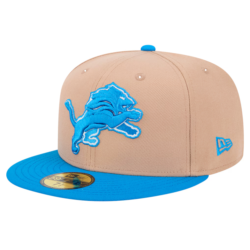New Era Detroit Lions 59FIFTY Fitted Hat-Camel