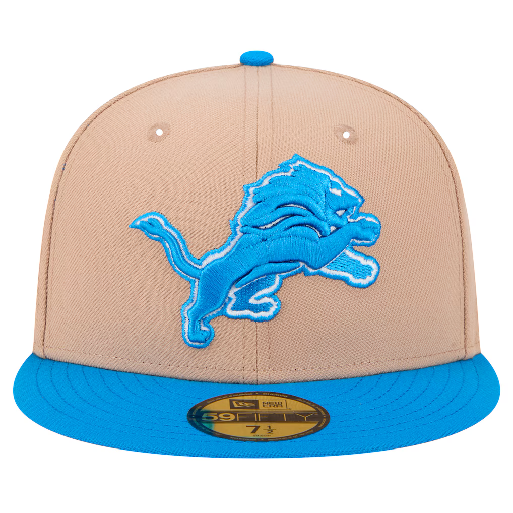 New Era Detroit Lions 59FIFTY Fitted Hat-Camel