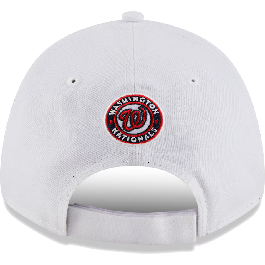 Washington Nationals New Era Navy Core Classic Secondary 9TWENTY Adjustable Hat-White