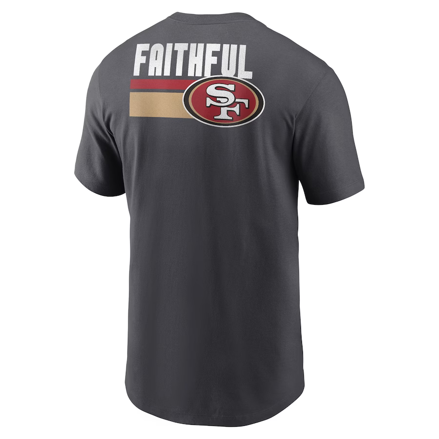 Nike Men's San Francisco 49ers Blitz Essential T-Shirt - Anthracite