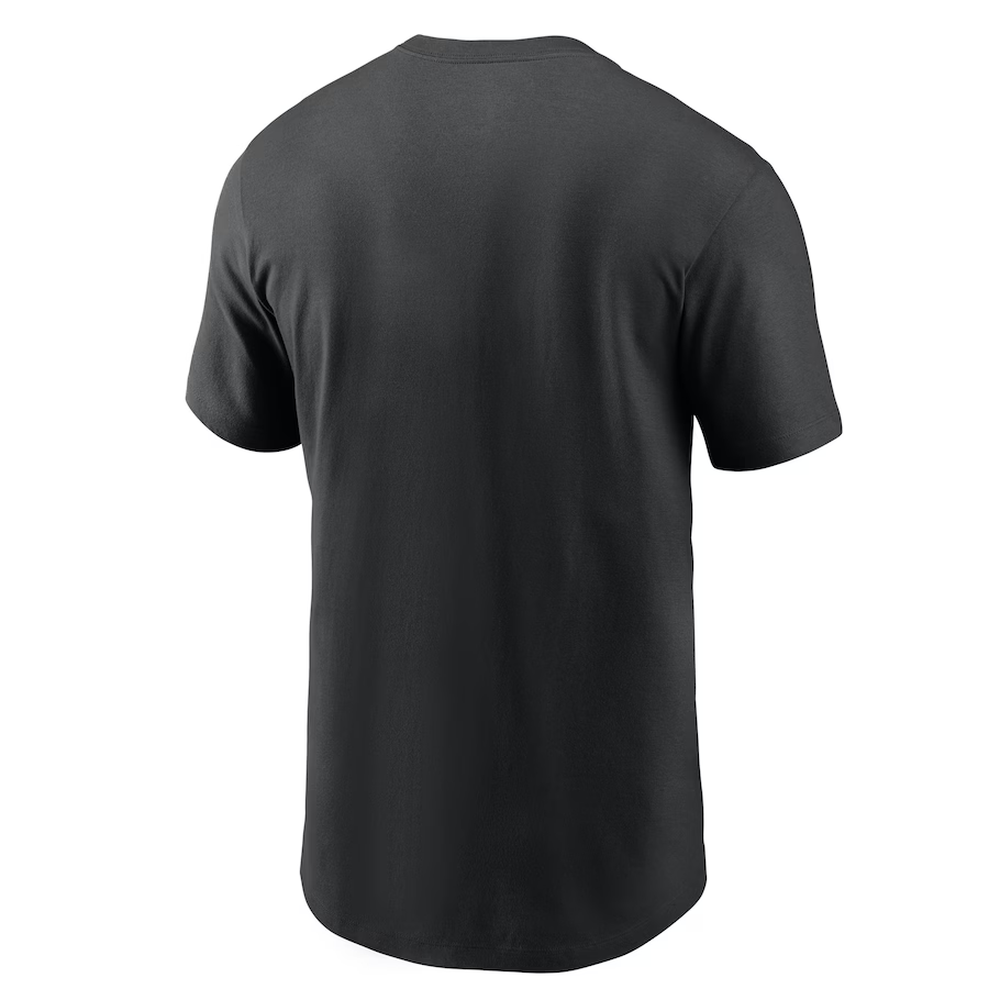 Nike Men's Las Vegas Raider Black Team Wordmark T-Shirt-Black
