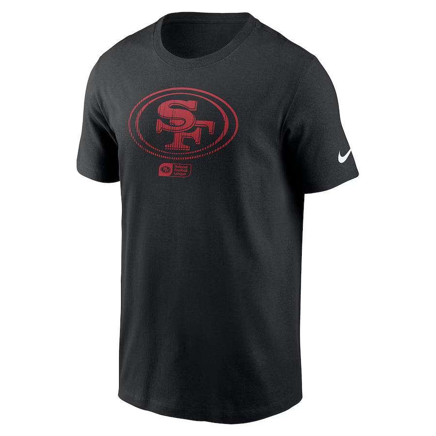 Nike San Francisco 49ers Faded Essential T-Shirt-Black