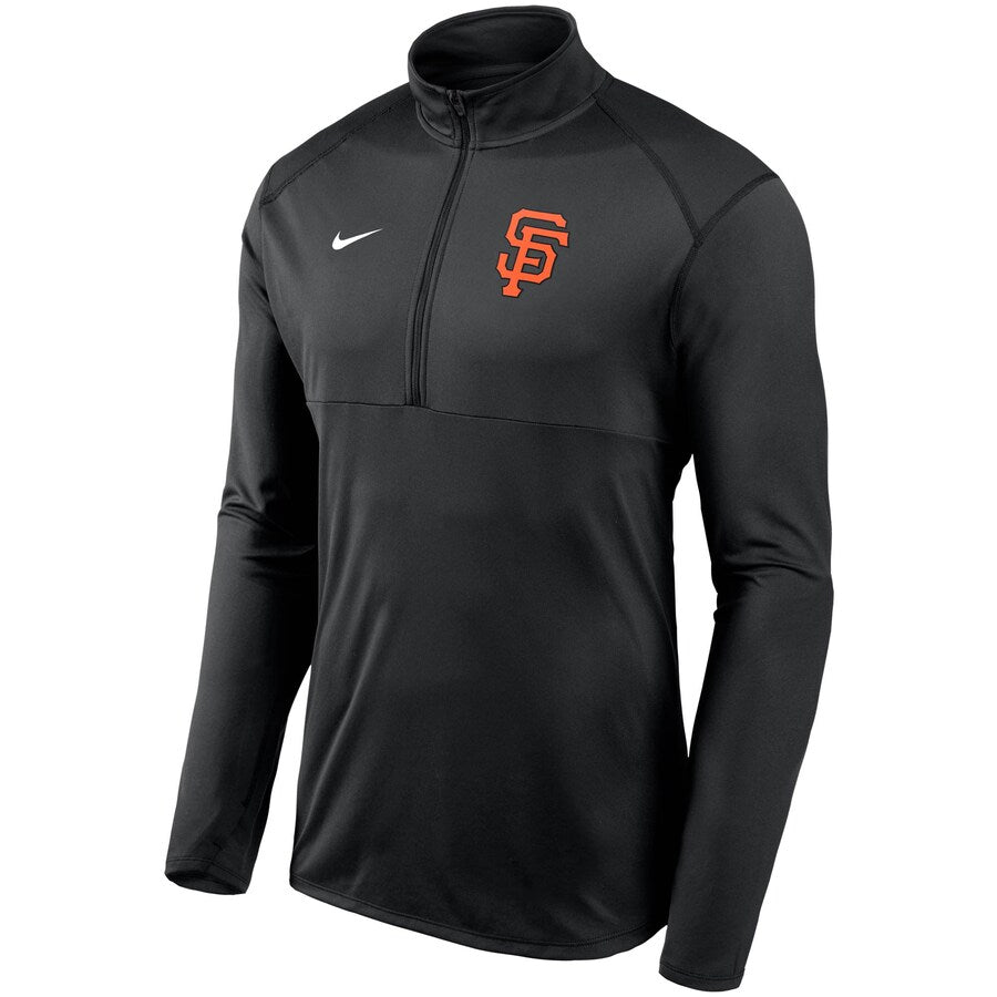 Nike San Francisco Giants Team Logo Element Performance Half-Zip Pullover Jacket