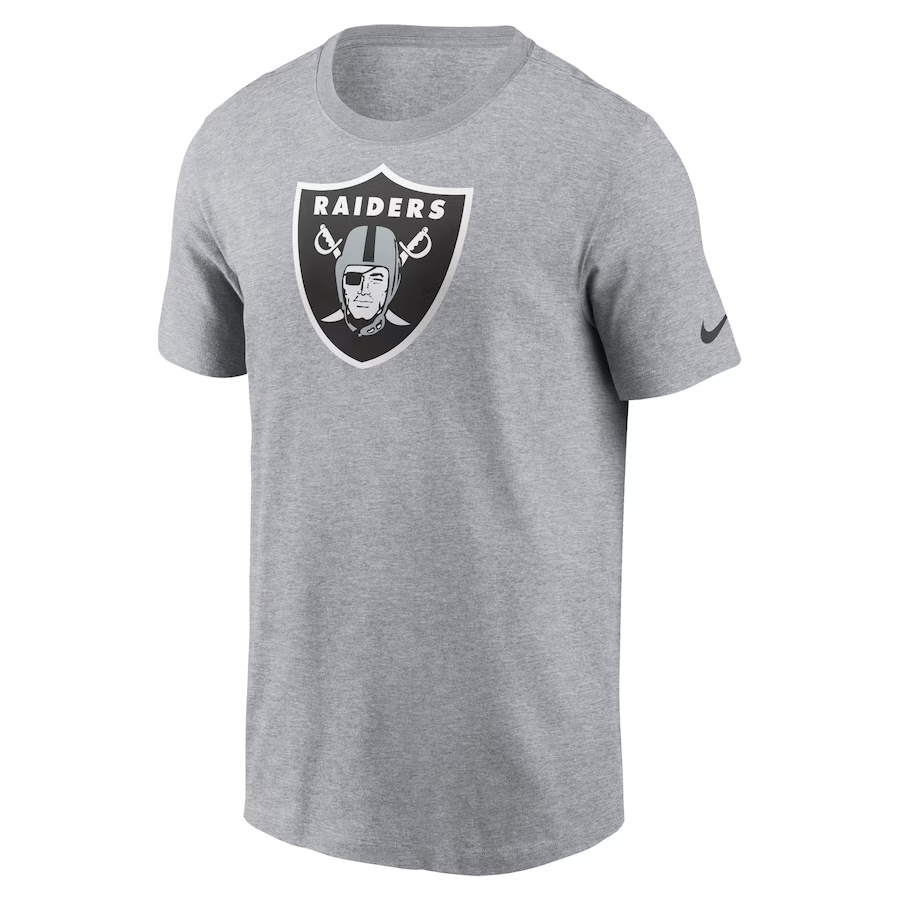 Nike Men's Las Vegas Raiders Logo Essential T-Shirt - Gray