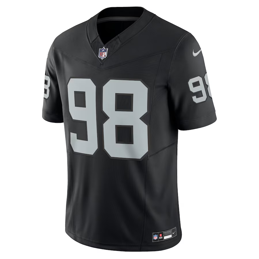 Nike Men's Las Vegas Raiders Maxx Crosby #98 Vapor Limited Player Jersey - Black