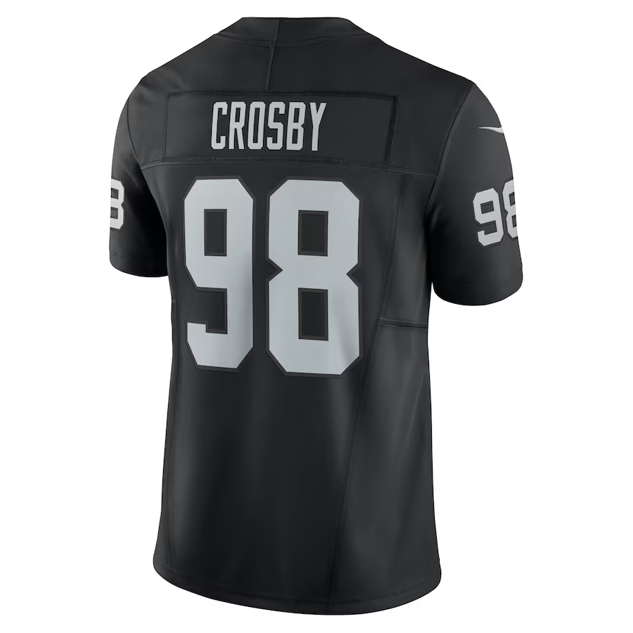 Nike Men's Las Vegas Raiders Maxx Crosby #98 Vapor Limited Player Jersey - Black