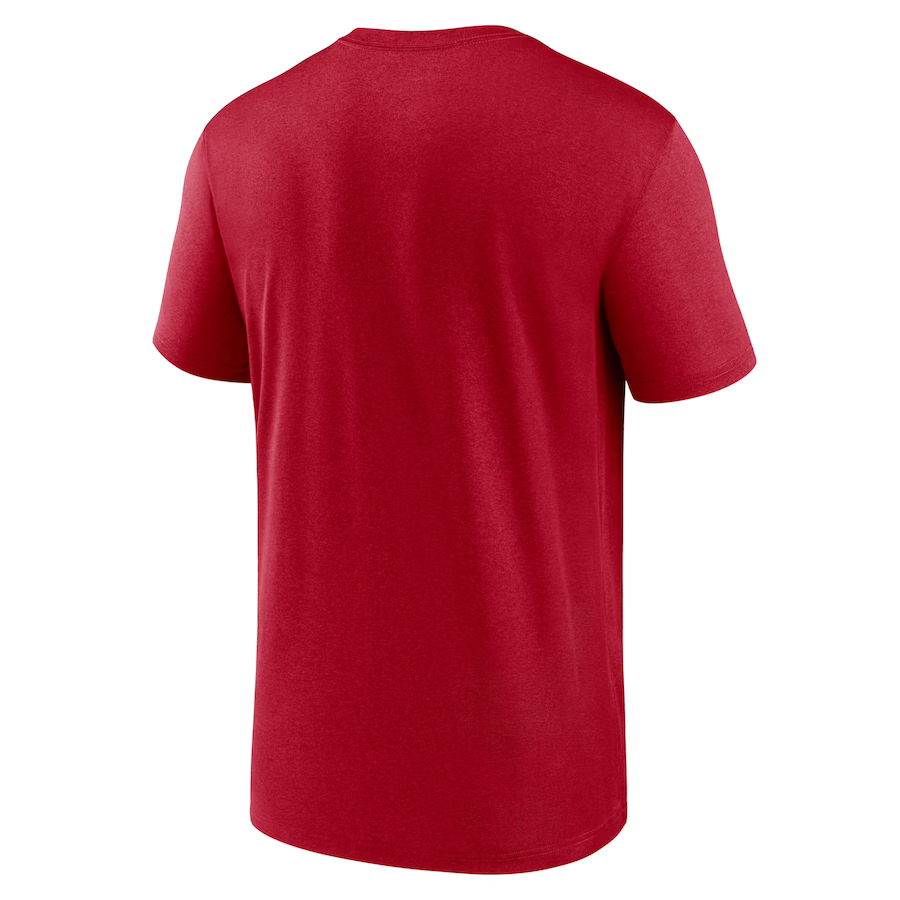 Nike Men's San Francisco 49ers Legend Wordmark Performance T-Shirt - Scarlet