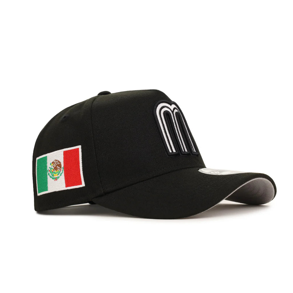 New Era Mexico WBC  9FORTY A-Frame Snapback Hat-Black/White