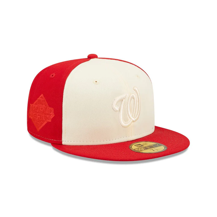 NEW ERA WASHINGTON NATIONALS RED 2-TONE 59FIFTY FITTED HAT-RED/CREAM