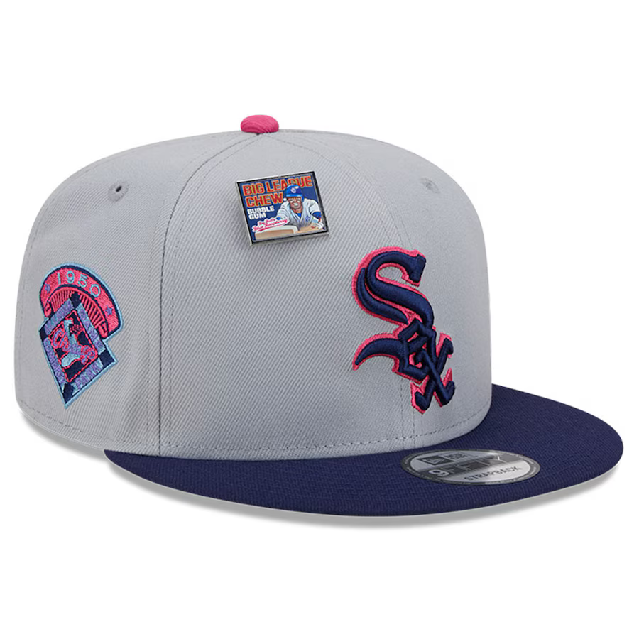 New Era Chicago White Sox Raspberry Big League Chew Flavor Pack 9FIFTY Snapback Hat