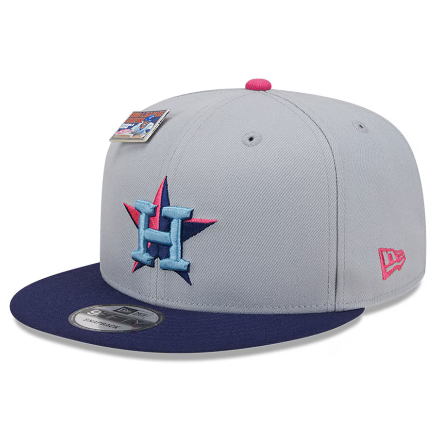 New Era Houston Astros Raspberry Big League Chew Flavor Pack 9FIFTY Snapback Hat
