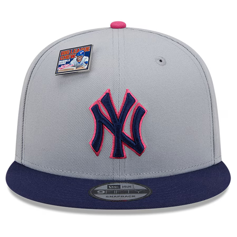 New Era New York Yankees Raspberry Big League Chew Flavor Pack 9FIFTY Snapback Hat