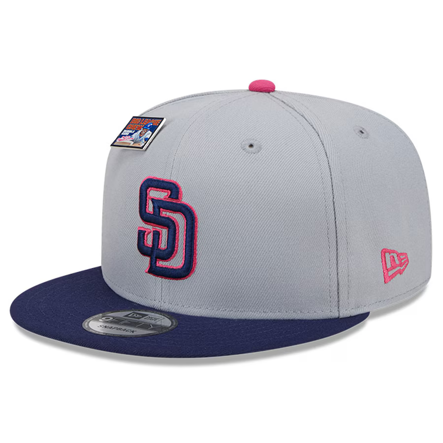 New Era San Diego Padres Raspberry Big League Chew Flavor Pack 9FIFTY Snapback Hat