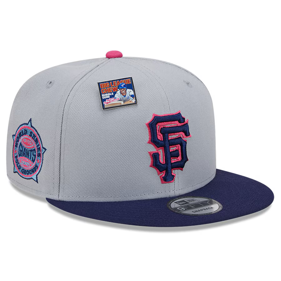 New Era San Francisco Giants Sox Raspberry Big League Chew Flavor Pack 9FIFTY Snapback Hat