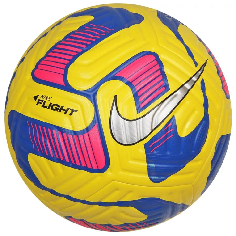Nike Flight Soccer Ball-YELLOW/OLD ROYAL/METALLIC SILVER